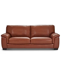 Cobbie Leather 89" Sofa, Macy's Exclusive