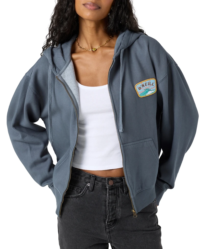 O'Neill Juniors' Atwood Zip-Front Fleece Hoodie