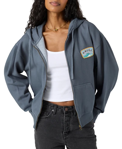 O'Neill Juniors' Atwood Zip-Front Fleece Hoodie