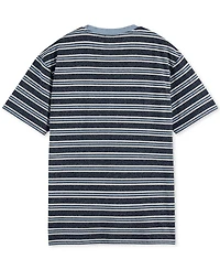 Scotch & Soda Men's Relaxed Fit Short Sleeve Striped Yarn-Dyed Crewneck T-Shirt