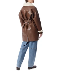 Dee Ocleppo Women's Irene Faux-Shearling Belted Coat