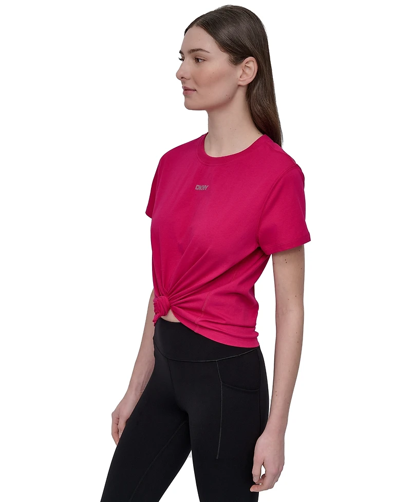 Dkny Women's Studded-Logo T-Shirt