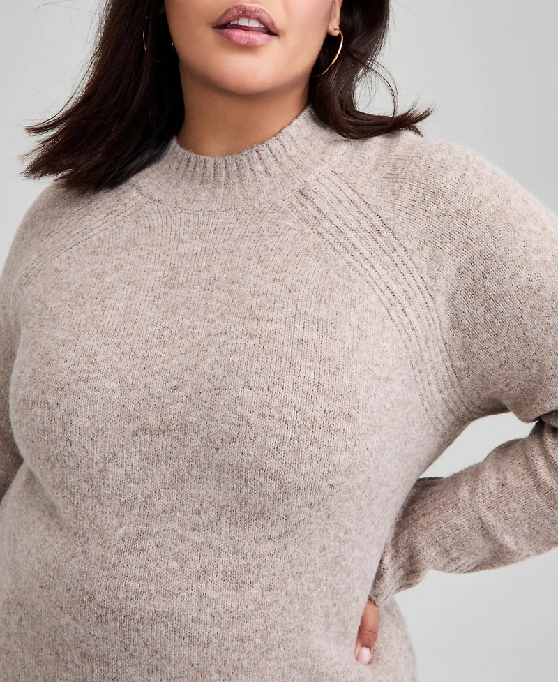 And Now This Trendy Plus Mock-Neck Sweater, Macy's Exclusive