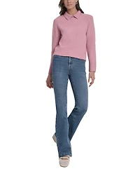 Dkny Jeans Petite Pullover Polo Sweater