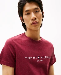 Tommy Hilfiger Men's Embroidered Logo Regular-Fit Crewneck T-Shirt