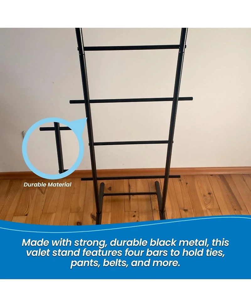 Kings Brand Furniture - Lebedev Metal Suit Valet Stand, Clothes Rack