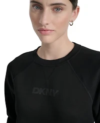 Dkny Women's Highline Scuba Crewneck Pullover