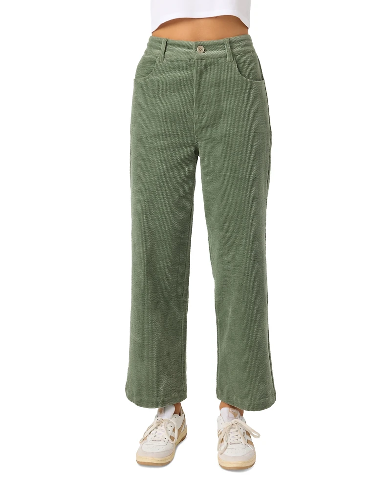 O'Neill Juniors' Langford Corduroy Mid-Rise Pants