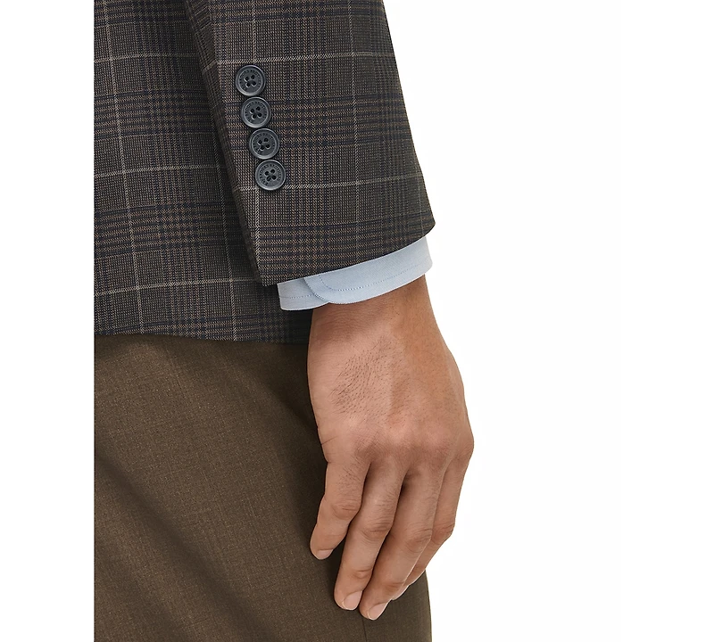 Brooks Brothers Men's Classic-Fit Wool-Blend Plaid Sport Coat