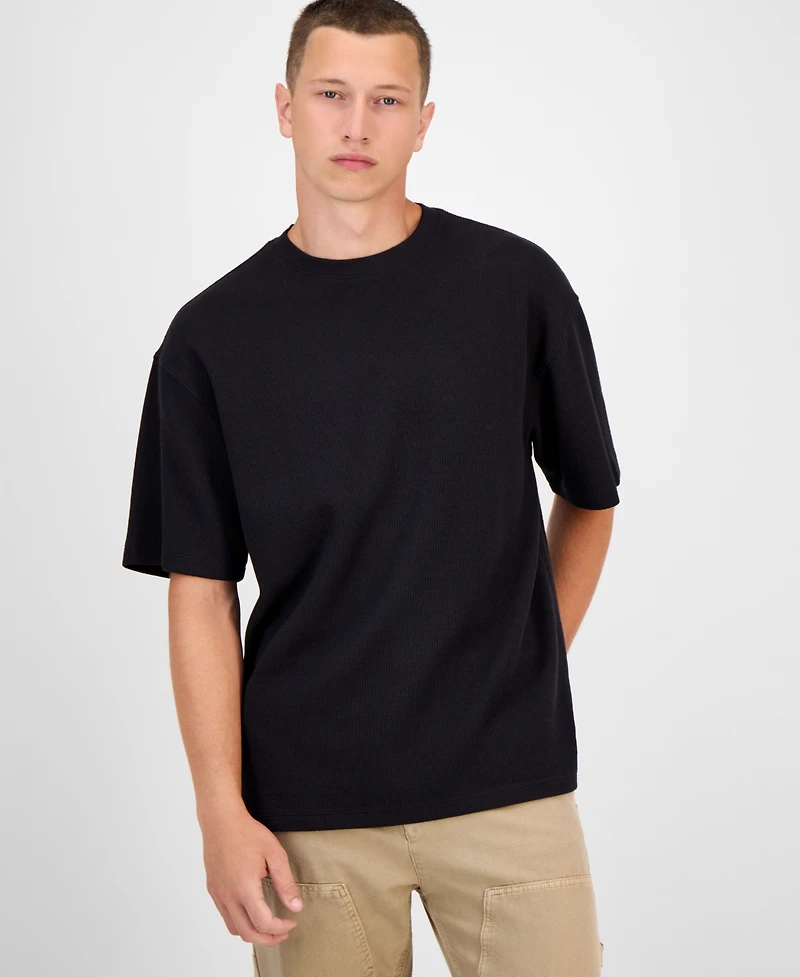 Hugo By Boss Men's Nuwaffle Cotton T-Shirt
