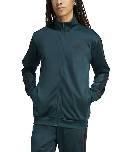 adidas Men's 3 Stripes Tricot Regular Track Top