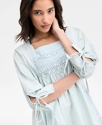 Free People Women's Sonora Cotton Denim Mini Dress