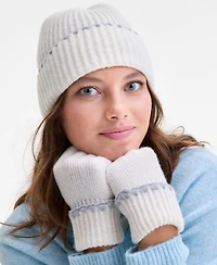 On 34th Ribbed Beanie & Gloves Boxed Set, Macy's Exclusive