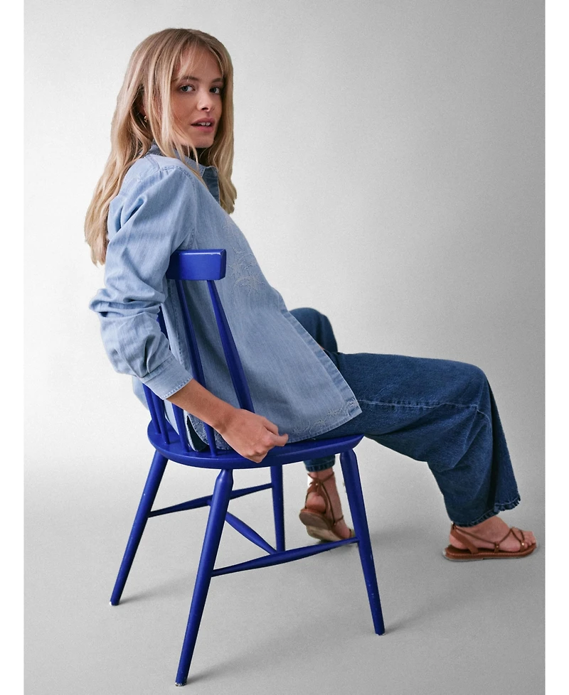 Cape Cove Women's Stella Denim Blouse