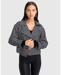 Belle & Bloom Women's Power Over Me Tweed Jacket