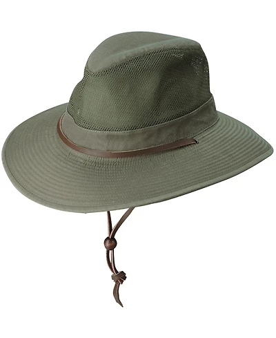 Dorfman Pacific Men's Mesh Safari Hat