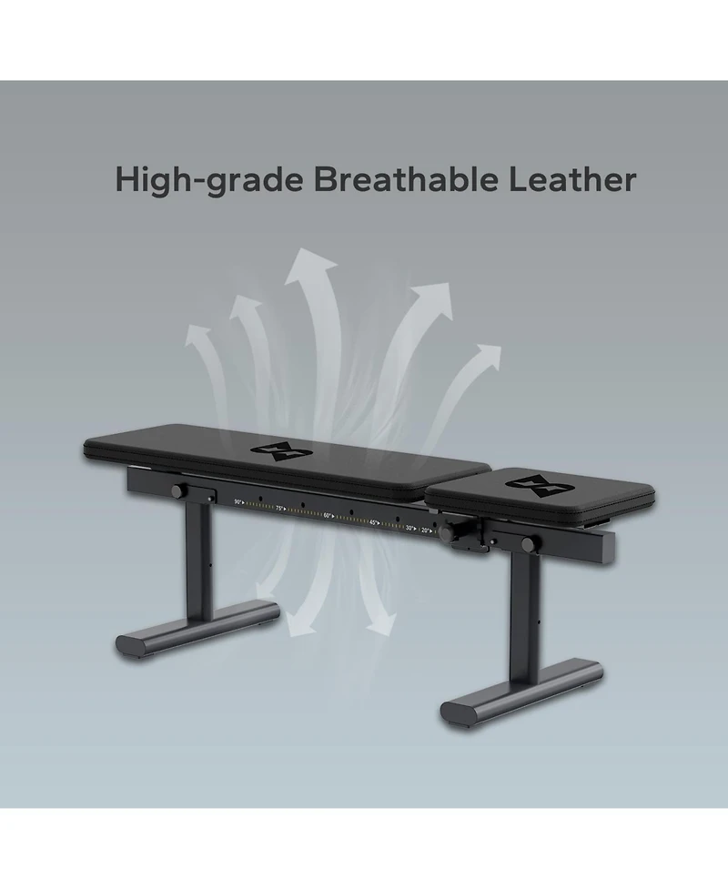 Speediance Adjustable Weight Bench, Foldable Workout Bench for Home Gym Use, Weight Bench with 881 Lbs Weight Capacity-Black