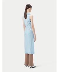 Gobi Cashmere Women's Sleeveless Silk Cashmere Polo Dress