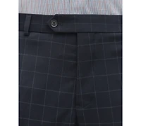 Brooks Brothers Men's Classic-Fit Windowpane Suit Pants