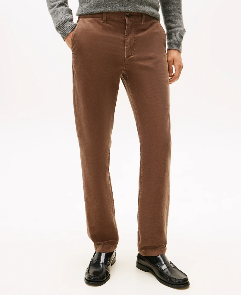 Tommy Hilfiger Men's Denton Slim Straight Fit Corduroy Chinos