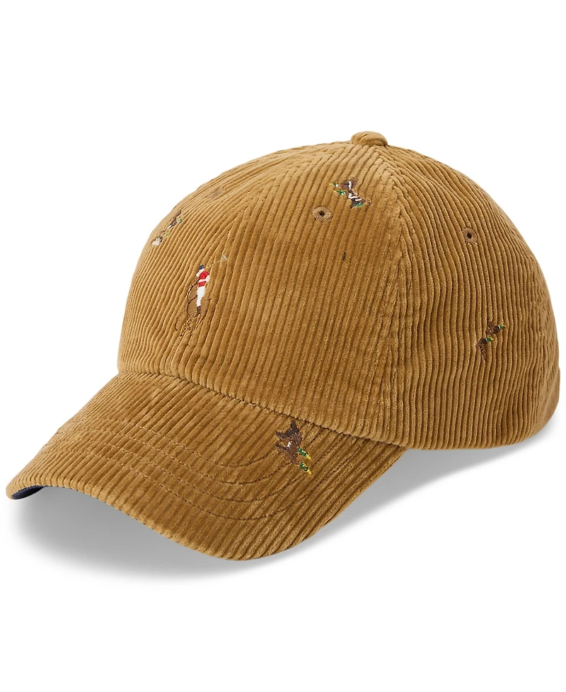 Polo Ralph Lauren Men's Duck-Embroidered Corduroy Ball Cap