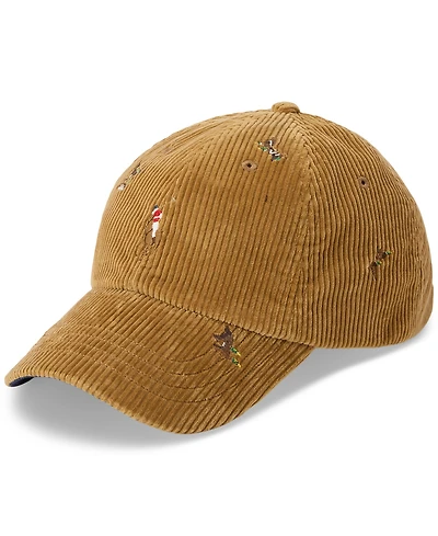Polo Ralph Lauren Men's Duck-Embroidered Corduroy Ball Cap