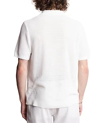 Paisley & Gray Men's Slim Fit Short Sleeve Open Collar Polo Shirt