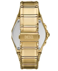 Diesel Men's D-Curve Quartz Chronograph Gold Stainless Steel Watch, 48mm