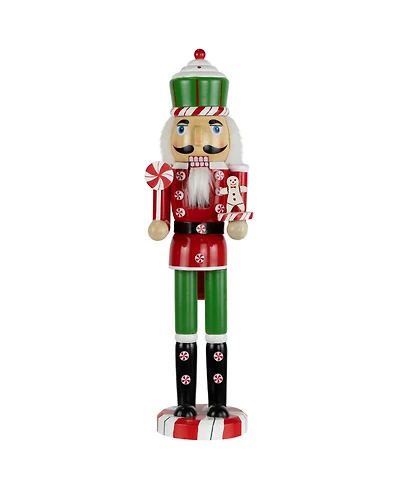 Northlight 15" Peppermint Candy Nutcracker Christmas Figure
