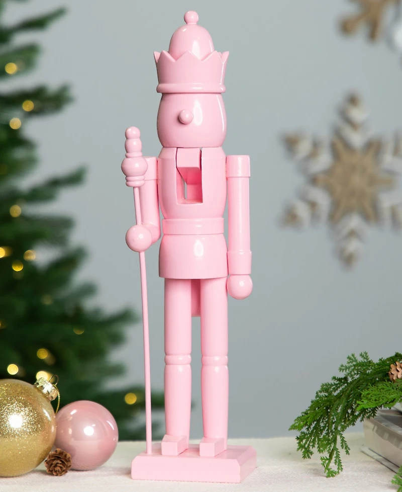 Northlight 15" Nutcracker King with Scepter and Crown Standing Christmas Figure