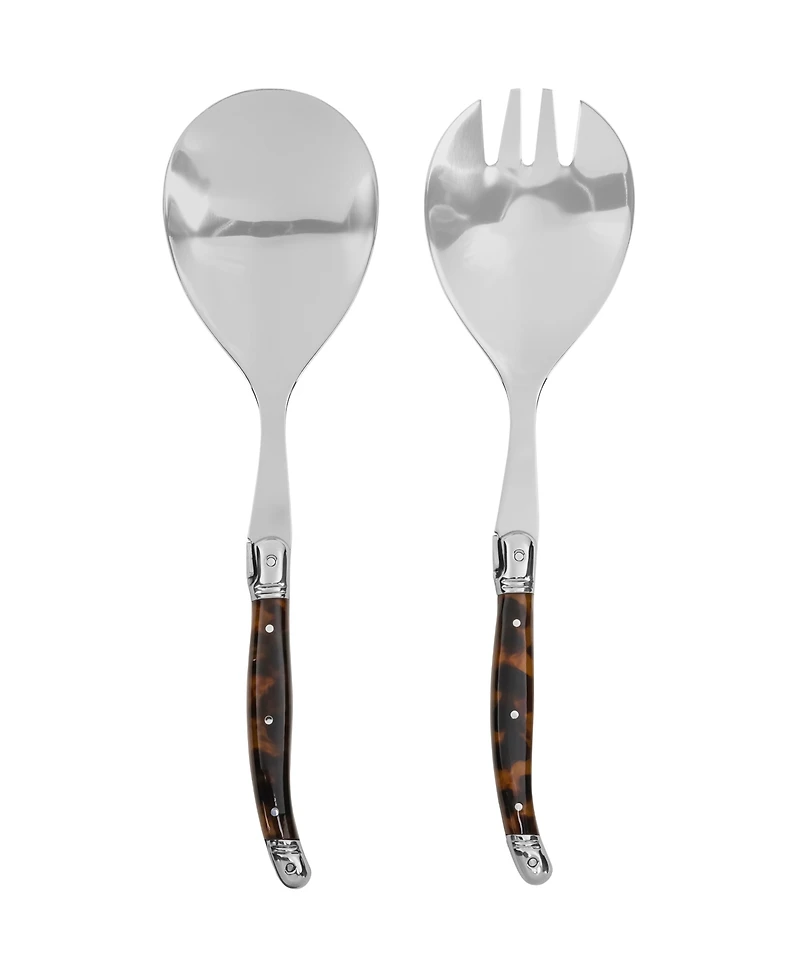 French Home Laguiole Connoisseur 2-Pc. Tortoise Shell Salad Servers Set