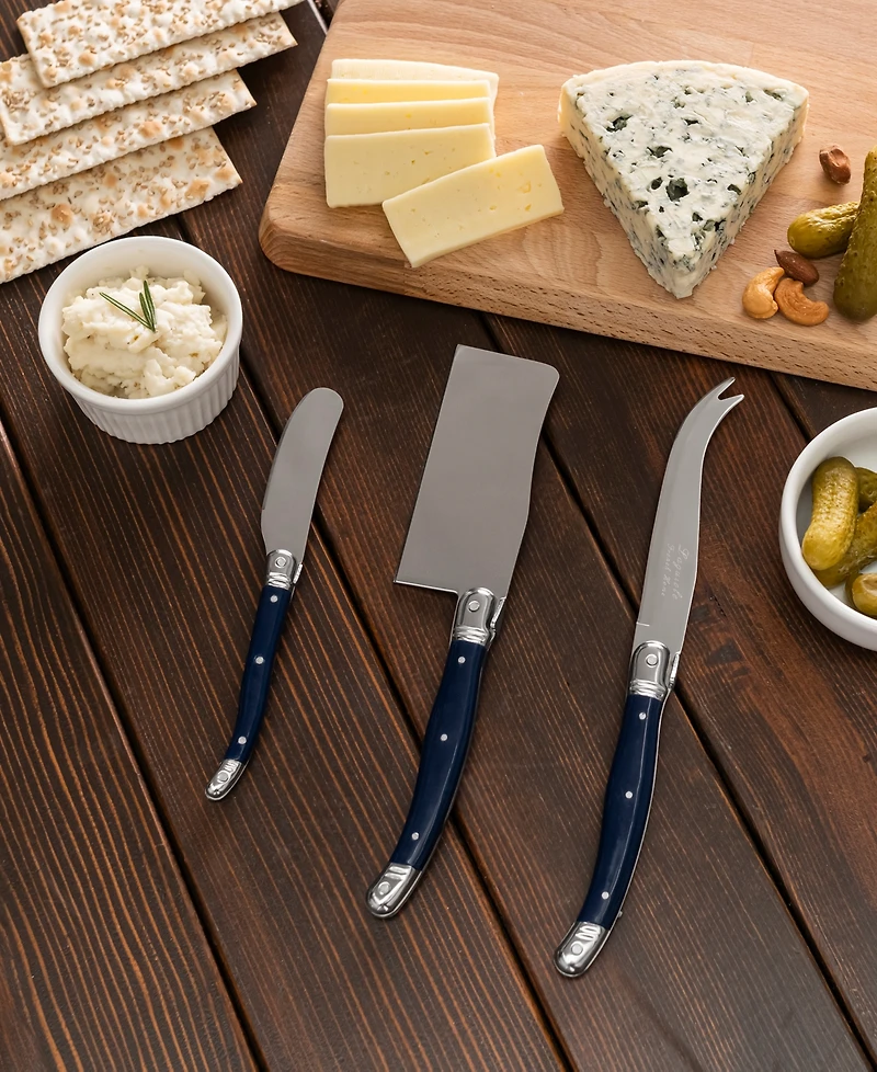 French Home Laguiole 3-Pc. Cheese Knife Set