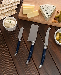 French Home Laguiole 3-Pc. Cheese Knife Set