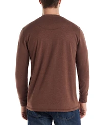 Weatherproof Vintage Men's Long-Sleeve Jersey Henley Shirt