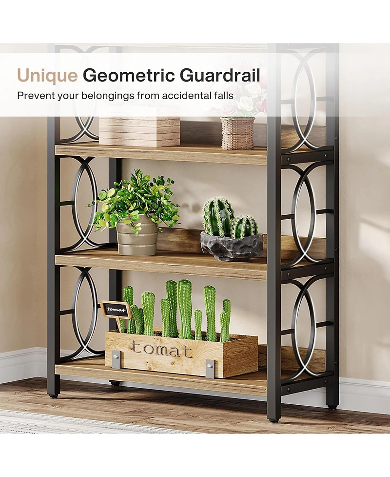 Tribesigns 6-Tier Indoor Plant Stand, 70.86-Inch Tall Industrial Plant Stand Heavy-Duty Freestanding Display Shelf for Indoor, Balcony, Garden (Rustic