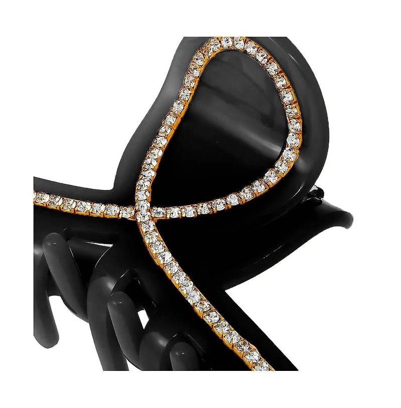 By Adina Eden Rhinestone Loop Large Claw Clip