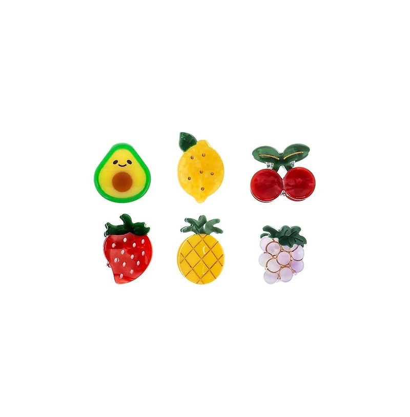 Mini Multi Fruit Hair Clip Set By Adina Eden