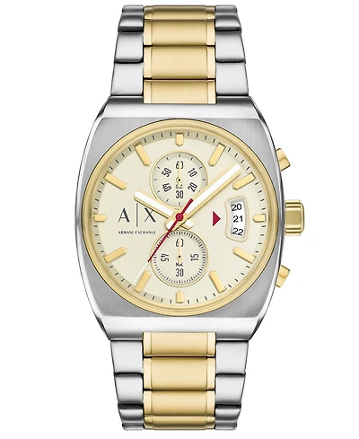 A|X Armani Exchange Men's Quartz Chronograph 2-Tone Stainless Steel Watch, 40mm