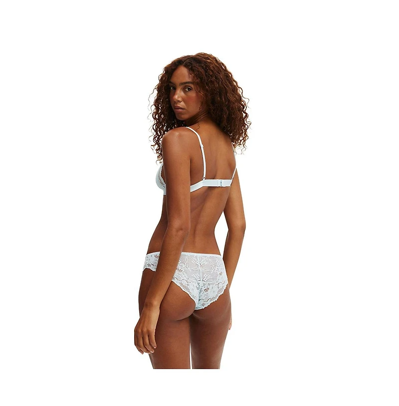 Cotton On Women's Everyday Lace Triangle Padded Bralette