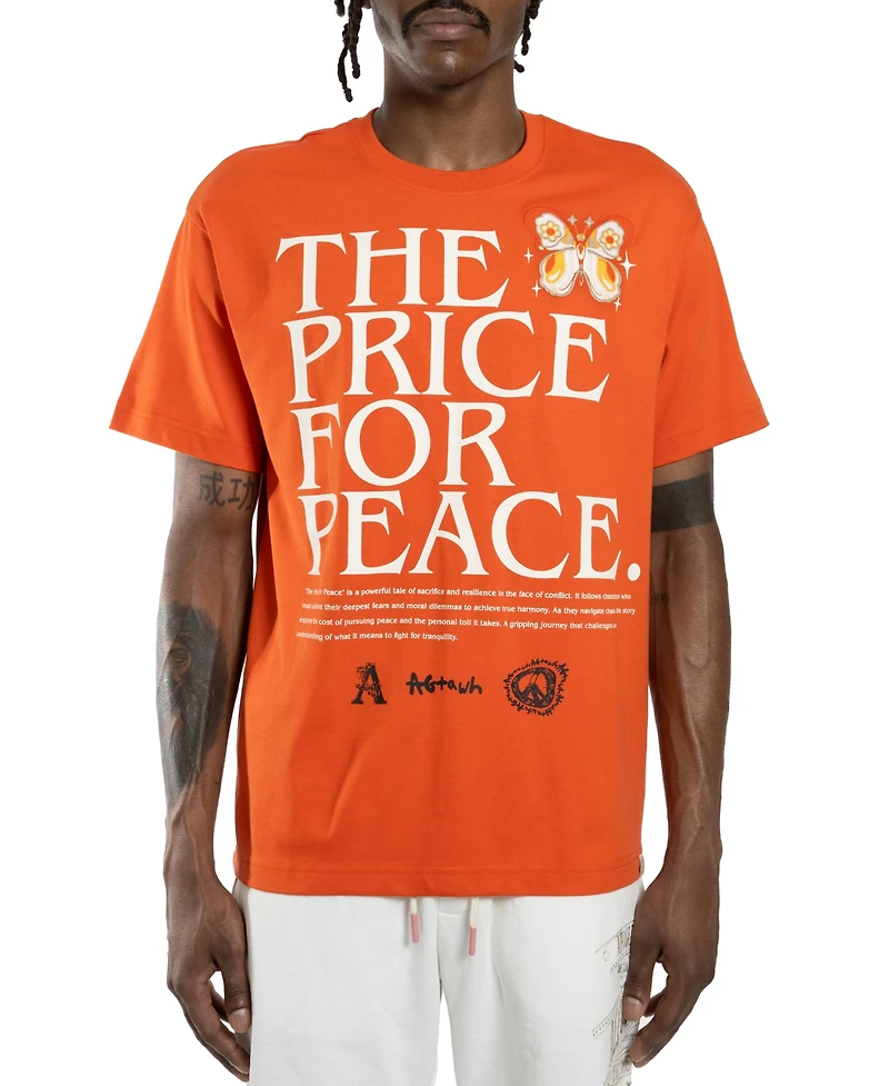 All Good Things Are Welcome Here Men's Price For Peace Graphic T-Shirt