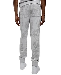 All Good Things Are Welcome Here Men's Peace Sign Graphic Joggers