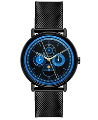Skagen Men's Signatur Quartz Multifunction Black Stainless Steel Watch, 40mm