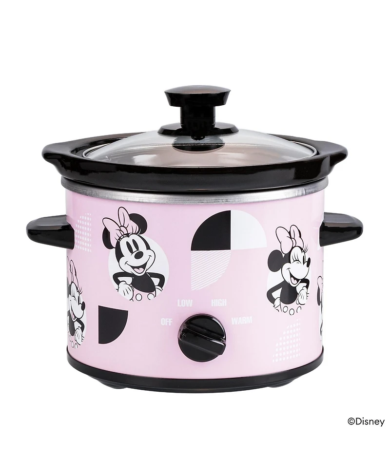 Uncanny Brands Disney Minnie Mouse 2-Qt Slow Cooker