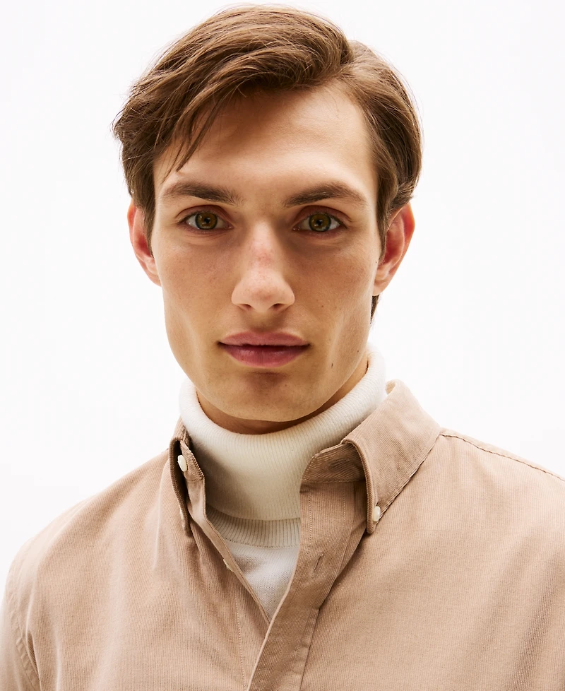 Tommy Hilfiger Men's Regular-Fit Solid Corduroy Shirt