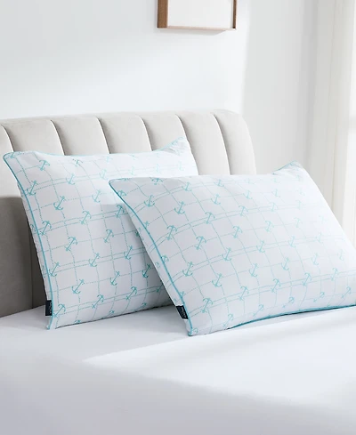 Nautica Anchor Grid 2-Pack Pillow, King