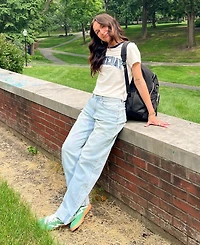 Madden Girl Juniors' Sporty Crewneck T-Shirt