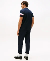 Tommy Hilfiger Men's Regular-Fit Stripe Sleeve Polo Shirt