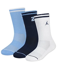 Jordan Big Boys 3-Pack Varsity Jersey Crew Socks