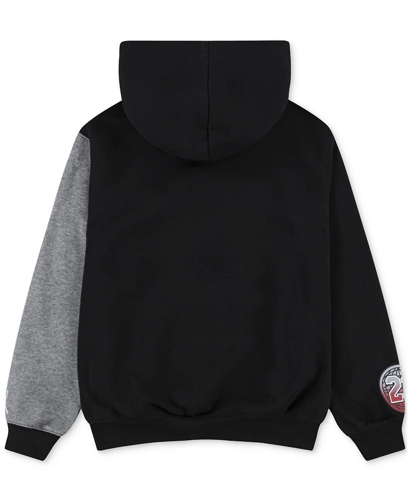 Jordan Big Boys Colorblocked Logo Pullover Hoodie