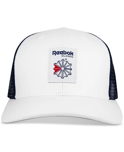 Reebok Men's Union Jack Wheel Canvas & Mesh Trucker Cap